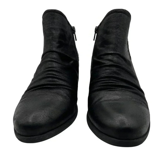 BareTraps Gericka Black Boots Studded Women 8.5M Pointed Toe Ruching  Booties - Picture 11 of 15